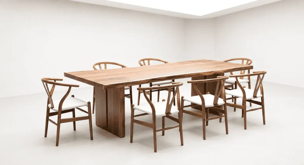 kursi dan meja makan untuk hunian dan meetingroom